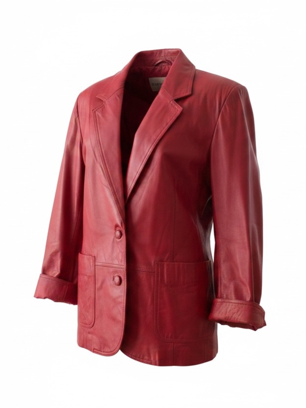 Vintage 80/90s Winlit Wilson Leather Blazer Jacket Women’s Chic Oversized 90s